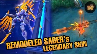 NEW SABER REMODELED LEGENDARY SKIN in Mobile Legends