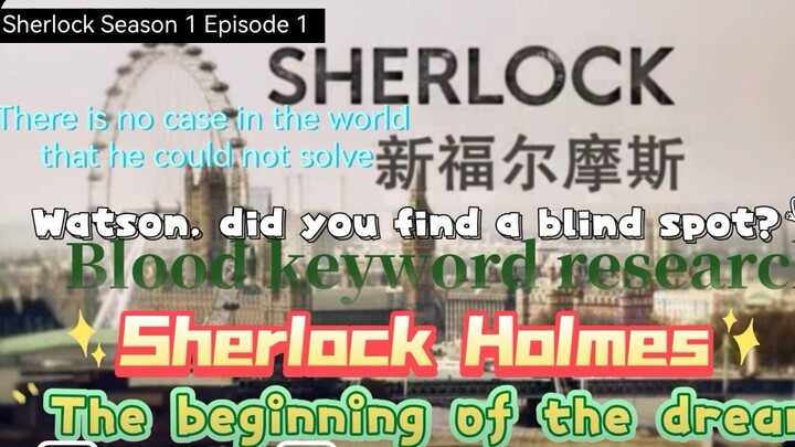 Sherlock [Season 1, Episode 1] No case in the world that he can't solve!