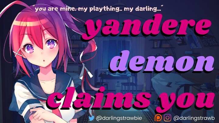 yandere demon claims you ASMR 💜 (F4A) [anime roleplay] [confession] [sweet]