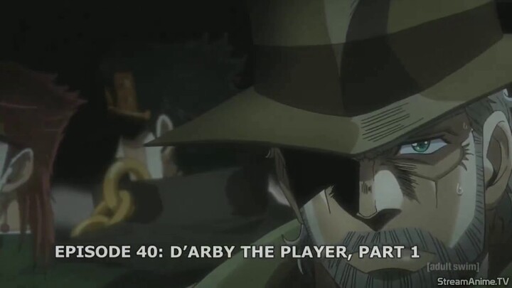 Jojo's Bizarre Adventure (Stardust Crusaders) Joseph Questions T.D'arby (English Dub)