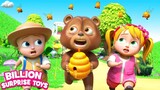 Trouble again Honey bee attack on Baby bear | Nursery Rhymes