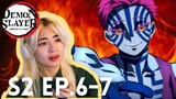 my heart 💔 | Demon Slayer S2 EP 6 and 7 reaction & review mugen train arc
