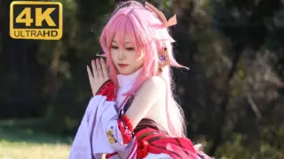 The fox in the forest making trouble 4k｜Canon r7 [Yae Shenzi cos]