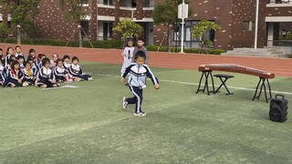 Can a first-grade student look handsome when doing street dance?