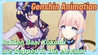 [Genshin Impact Animation] Raiden Baal & Kokomi are trapped in the elevator