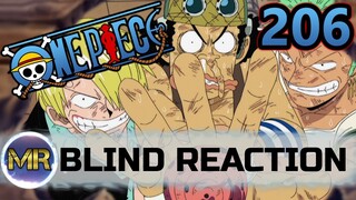 One Piece Episode 206 Blind Reaction - FLY AWAY!