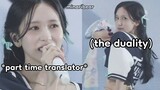 mina's new job as twice's japanese translator