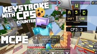 RGB Keystoke with CPS Counter on Minecraft PE | MCPE 1.16+