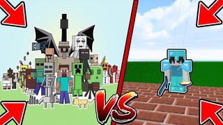 จะเกิดอะไรขึ้น!? ถ้ามอนสเตอร์ทั้งหมดในมายคราฟ!? ต้องมา สู้กับ ผม ในมายคราฟ!? | Minecraft Mod