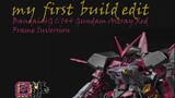 My first gunpla build edit - astray inversion gundam breakers battlogue 1/144 hg