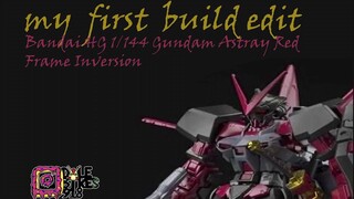 My first gunpla build edit - astray inversion gundam breakers battlogue 1/144 hg