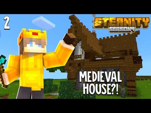 EternitySMP IV : #02 - Medieval House & Netherite Armor! (Filipino Minecraft SMP)