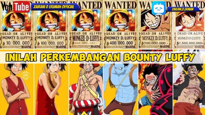 inilah perkembangan harga bounty Luffy