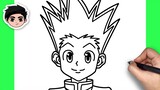 How To Draw Gon Freecs | Hunter X Hunter - Easy Step By Step