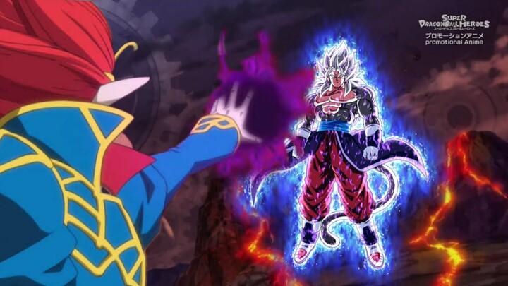 Super Dragon Ball Heroes Episode 47 Goku New Form Ultra instinct limit breaker SSJ4!!!