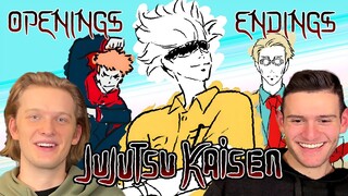 Jujutsu Kaisen Reaction to ALL OPENINGS and ENDINGS for the FIRST TIME! | Anime Reaction