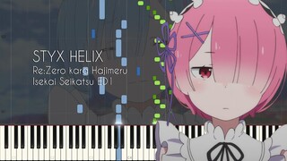 [Animenz Transcription + Sheets] STYX HELIX - Re:Zero kara Hajimeru Isekai Seikatsu ED1