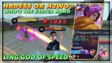 Hadess or H2wo? Who’s The Faster Hand? Ling God Of Speed, Top 1 Philippines Ling | Mobile Legends