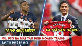 TIN BÓNG ĐÁ 15/8 | MU, PSG ra mắt tân binh cực hoành tráng, Mbappe tặng bàn thắng cho Messi