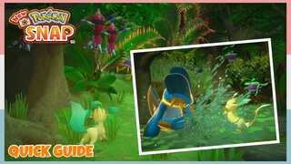 How To Make Leafeon Play With Swampert In Founja Jungle *Night* | New Pokemon Snap - Quick Guide