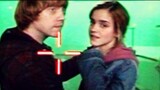Cảnh hôn giữa Ron và Hermione trong Harry Potter, tôi muốn phát trực tiếp và xem hai người hôn nhau.