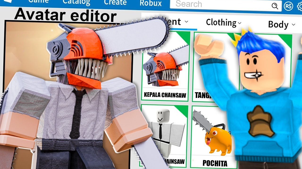 100% MIRIP BANGET AKU BUAT KARAKTER CHAINSAW MAN DI ROBLOX HABISIN ...