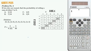 Math: Probabilities Involving Pair of Fair Dice