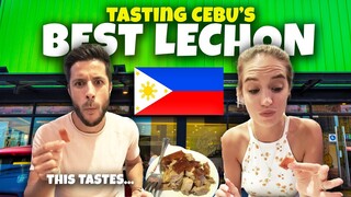 Reaction to eating the BEST LECHON in the Philippines!