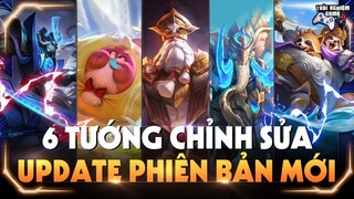 Liên quân 6 Tướng Tăng và Giảm Phiên Bản Mới: Zip, Chaugnar, Volkath, Ignis,Teemee, Richter #pbmTNG