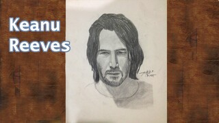 Drawing Keanu Reeves (John Wick) Portrait