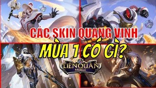 Trọn Bộ Các Trang Phục Quang Vinh Trong Liên Quân Từ Mùa 1 Đến Mùa 11 | Thưởng Hạng Mùa 1 Có Gì?