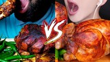 Tandoori Whole Chicken VS Rotisserie Whole Chicken | Mukbangers Foods🍗🆚🍗😋