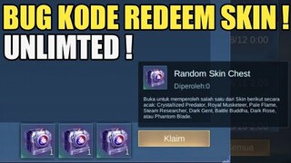 BUG ! KODE REDEEM SKIN PERMANEN UNLIMITED !! CEPAT SEBELUM DI FIX