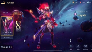 Liên Quân Mobile - Review Skin Hayate Tử Thần Vũ Trụ