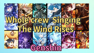 Whole crew Singing The Wind Rises
