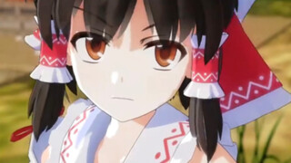 Reimu: Cậu đang nhìn đi đâu vậy? !