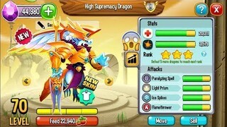 Dragon City || UP Thành Công Siêu Rồng Huyền Thoại 5 Sao Vàng !! || Vũ Liz Mobile
