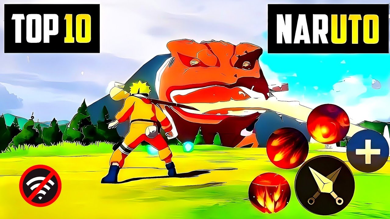 TOP 4 BEST NARUTO GAMES FOR ANDROID!! FREE🤯🔥!! - BiliBili