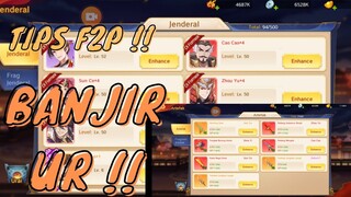 TIPS F2P DAPAT HERO UR DAN ARTIFACT UR GRATIS !! - DYNASTY HEROES ROMANCE SAMKOK