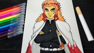 Gambar kyojuro rengoku kimetsu no yaiba !!!