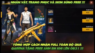 FREE FIRE | TỔNG HỢP CÁCH NHẬN FULL TOÀN BỘ QUÀ GÀ RÁN SẼ TẶNG FREE CHO NGƯỜI CHƠI KHI LÊN OB31