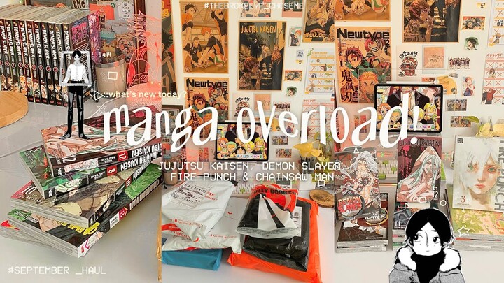 chill manga haul :: september's collective haul, filling up my manga collection