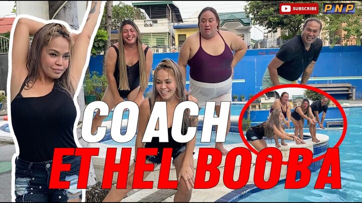 ETHEL BOOBA AT PNP SWIMMING LESSON. NAKAKATAWA TO!!!