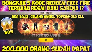 5 KODE REDEEM FREE FIRE HARI INI 1 NOVEMBER TERBARU 2021 | DAPAT TOPENG EPAS S1 !? - FREE FIRE