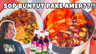 GILA!! MASAK SOP BUNTUT AMER  AUTO DIHUJ4T