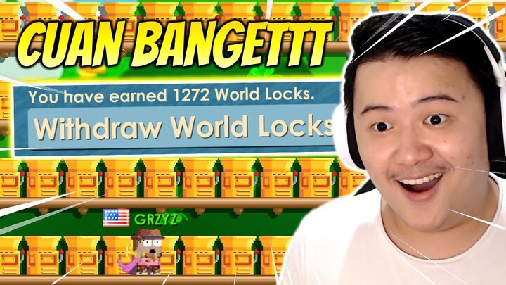 PROFIT Sebanyak Ini Tanpa Farm dan Role!? Mantap Cuy - Growtopia Profit 2022 | GRZYZ GT