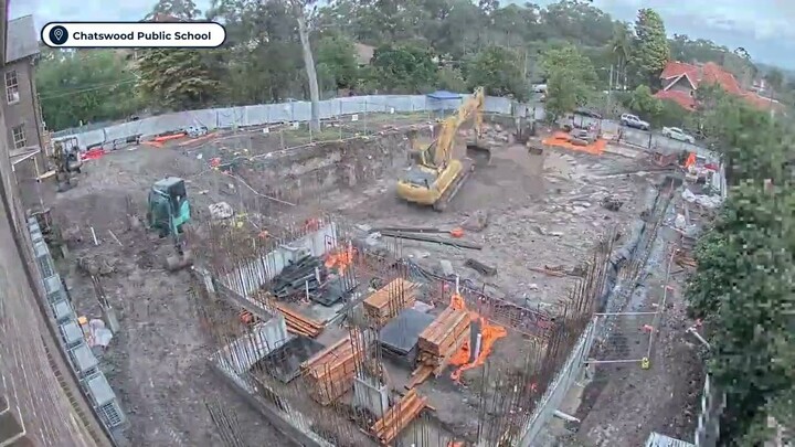 Chatswood Public School Building V construction time lapse