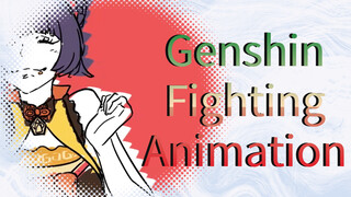 Genshin Fighting Animation