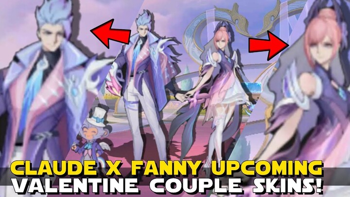 CLAUDE X FANNY UPCOMING VALENTINE SKINS FOR 2023! COUPLE SKINS! MOBILE LEGENDS NEW SKIN SURVEY