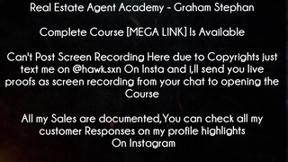 Real Estate Agent Academy Course Graham Stephan Download